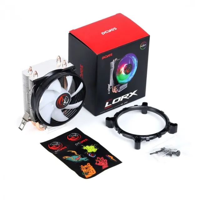 Cooler Para Processador PCYes Lorx Led TPD 95w Com Fan 92mm Intel Amd - Foto 5
