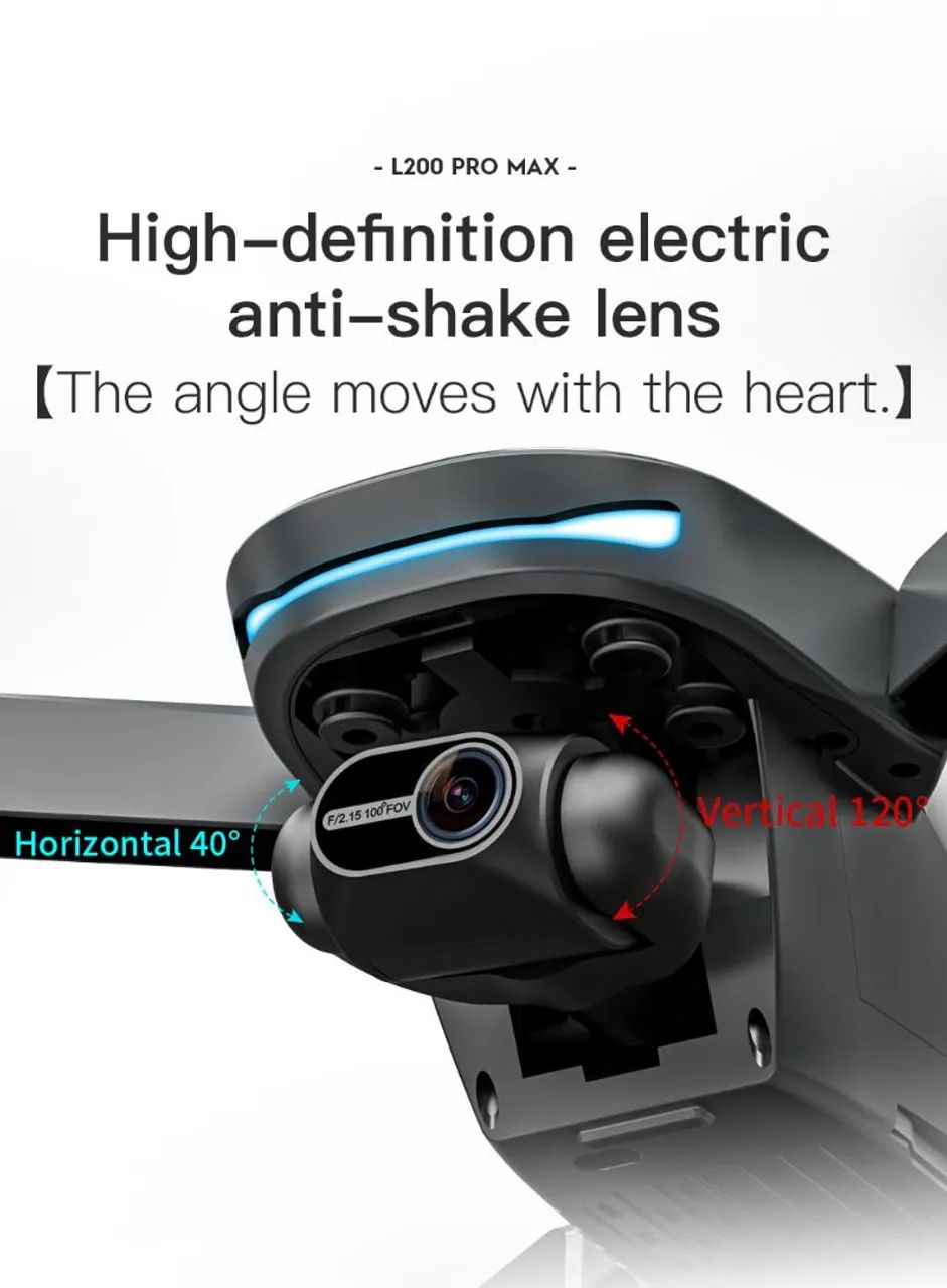 Drone L200 Pro Max com Câmera 4K - GPS  - Foto 3