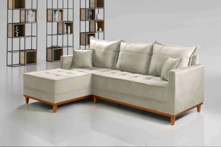 *Sofá Milão 2,30 cm  Módulo 2 Lugares + Chaise Pronta Entrega.