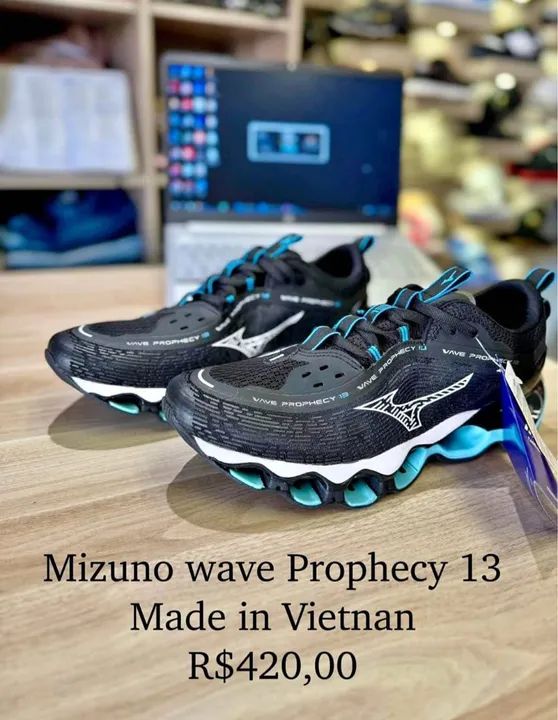 Tênis Mizuno Wave Prophecy 13Preto - Foto 5