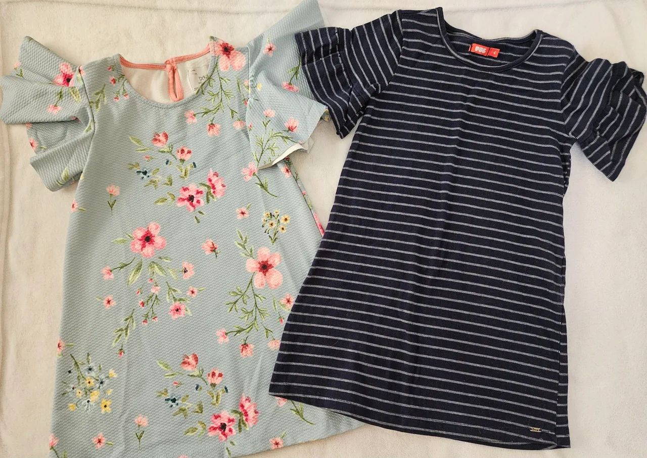 Lote de Vestido 4 anos! Poim e hering - Foto 2