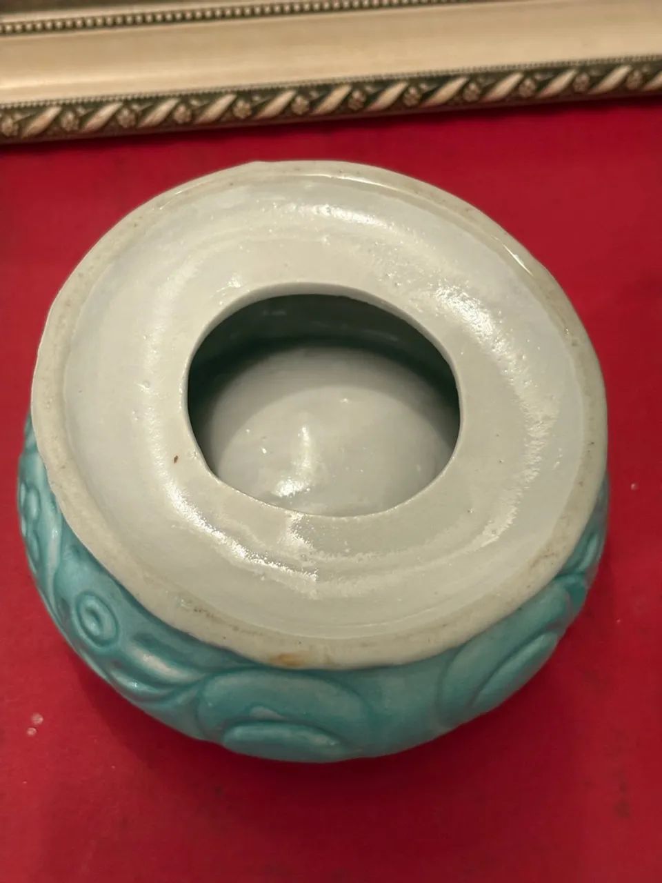 Cinzeiro Vintage Azul Turquesa Decorativo - Foto 4