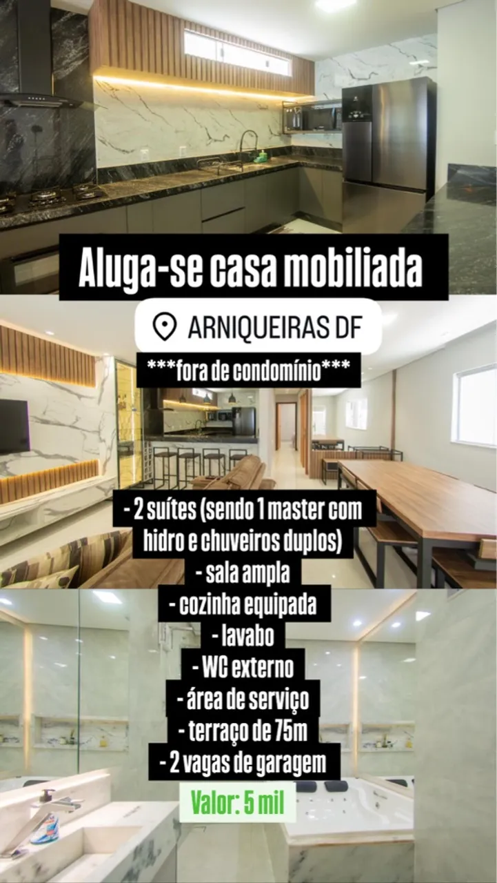 Casa mobiliada - Arniqueiras