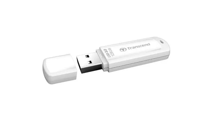 Pen Drive USB 3.1 JetFlash 730 De 128 GB Da Transcend Branco - Foto 4