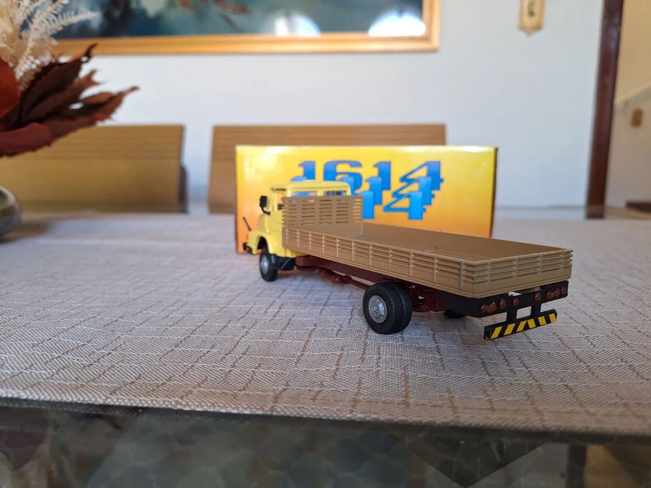 Miniatura Mercedes 1614 carca seca Supermini Arpra Industria Brasileira Anos 80 novo - Foto 5