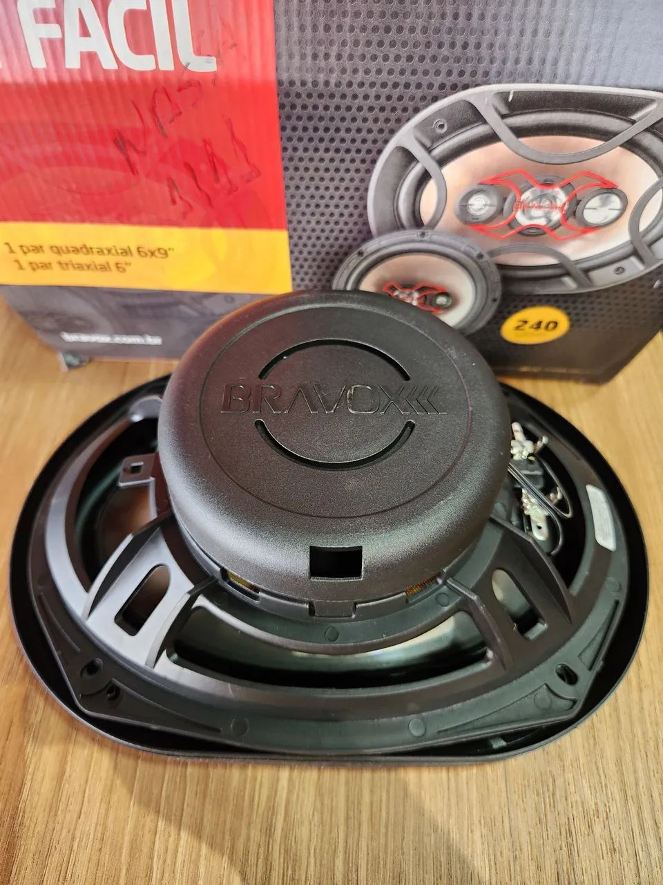 Alto-falantes bravox 69 e 6 kit facil - Foto 5