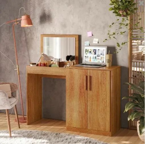 Penteadeira Multiuso Dimitri Amadeirado - TIGUS MÓVEIS