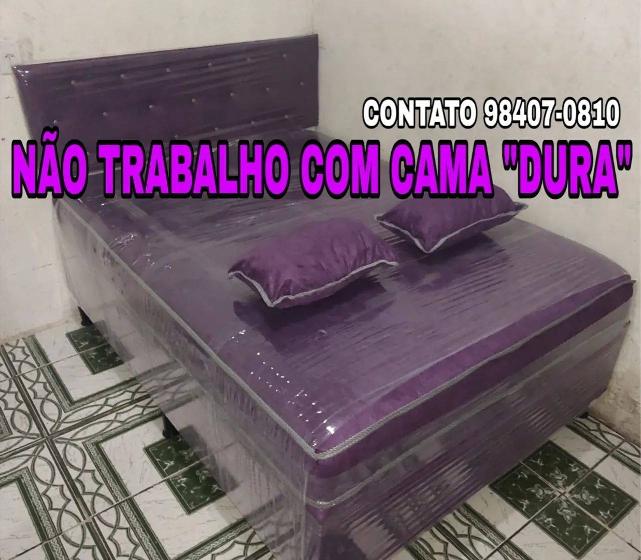 Cama Box casal, mola e espuma, super macia  - Foto 3