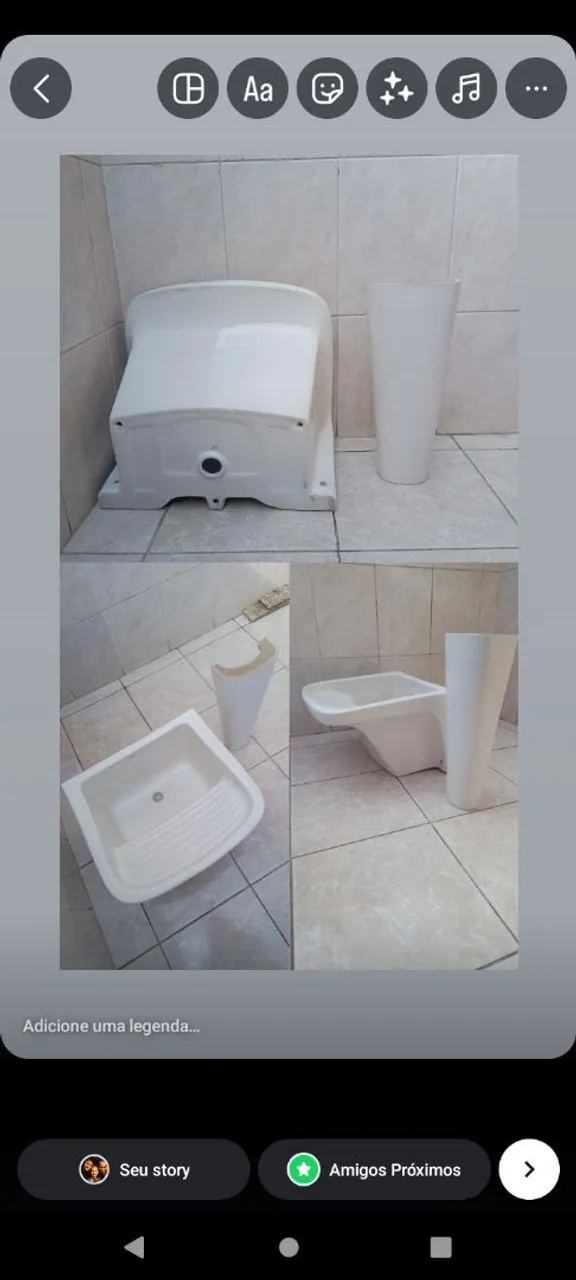 Tanque 30 litros cerâmica 