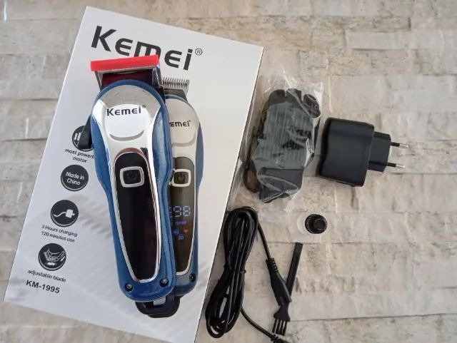 Maquina Profissional Cabelo e Barba Kemei KM-1995 Sem Fio - Foto 3