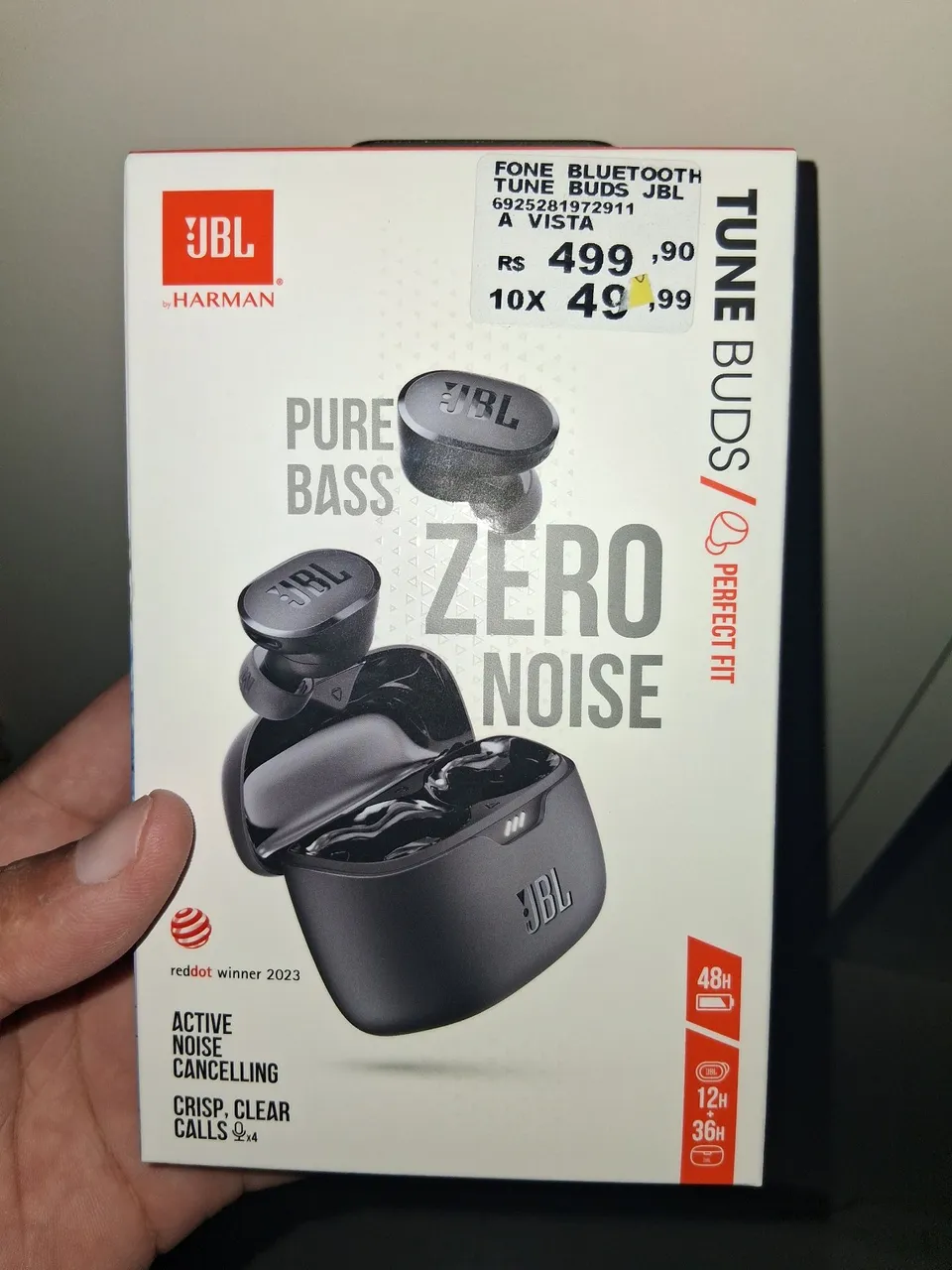 JBL Tune Buds - Fone de ouvido bluetooth com cancelamento de ruído