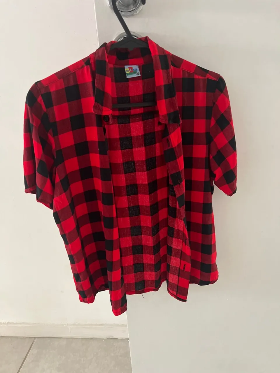 Camisa Xadrez Vermelha e Preta