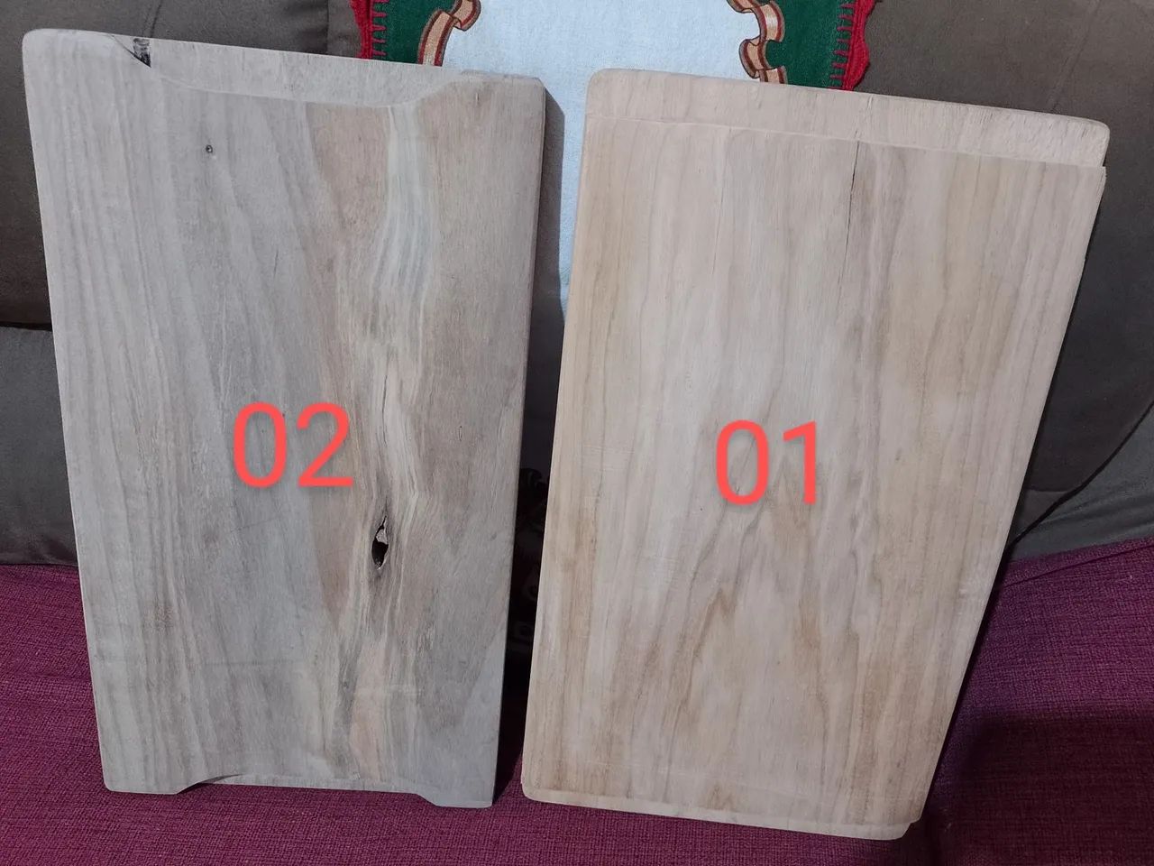 Tábuas de madeira para cozinha - Escura e Clara - Foto 2