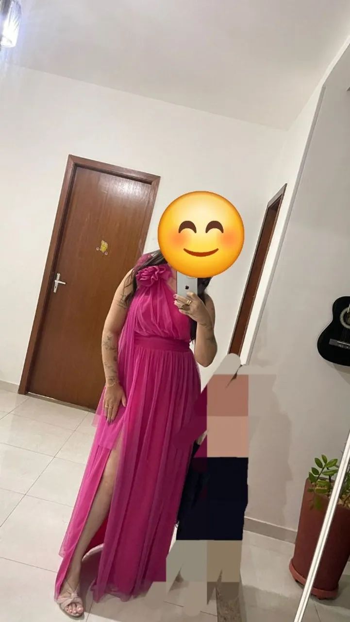 Vestido de festa pink