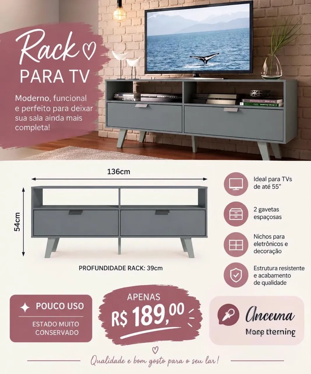 Rack para tv