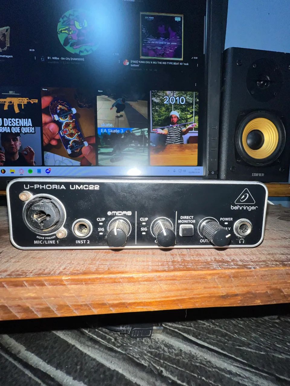 Interface de áudio, BEHRINGER UMC22  - Foto 3