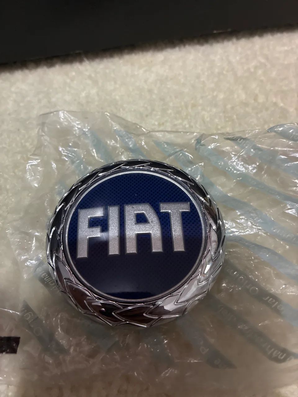 Emblema logo Fiat Azul ORIGINAL - Foto 3