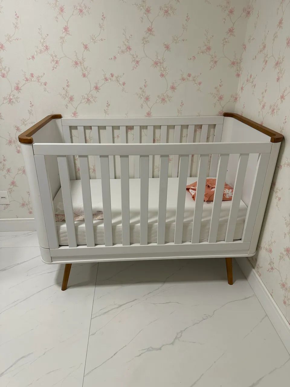 Berço Confort 2 em 1 - Puppi Móbile Branco - Foto 3