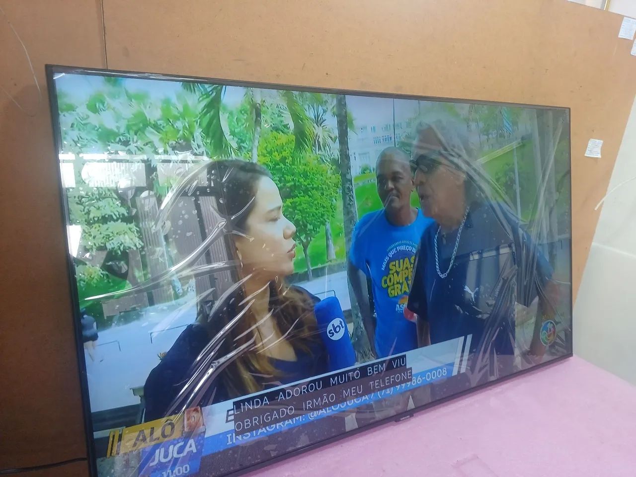 Smart TV Samsung 50 polegadas 4k Bluetooth comando de voz no plástico  - Foto 2