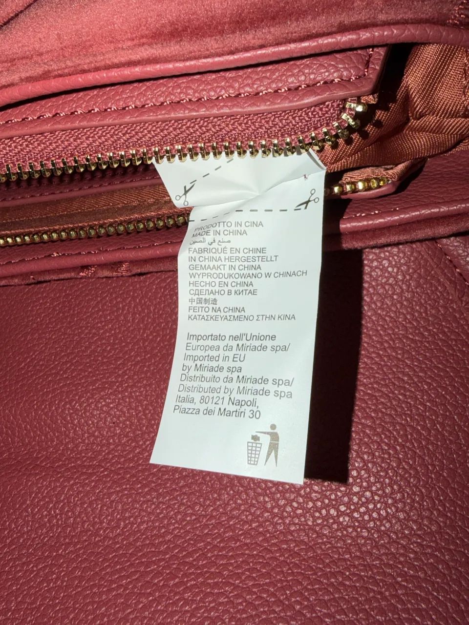 Bolsa V°73 italiana em veludo  - Foto 5