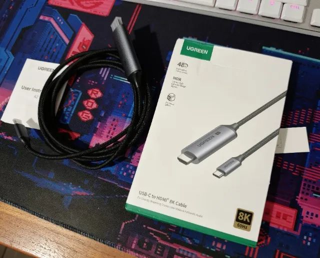 Cabo Ugreen HDMI para Tipo C 2 metros 8k 60hz
