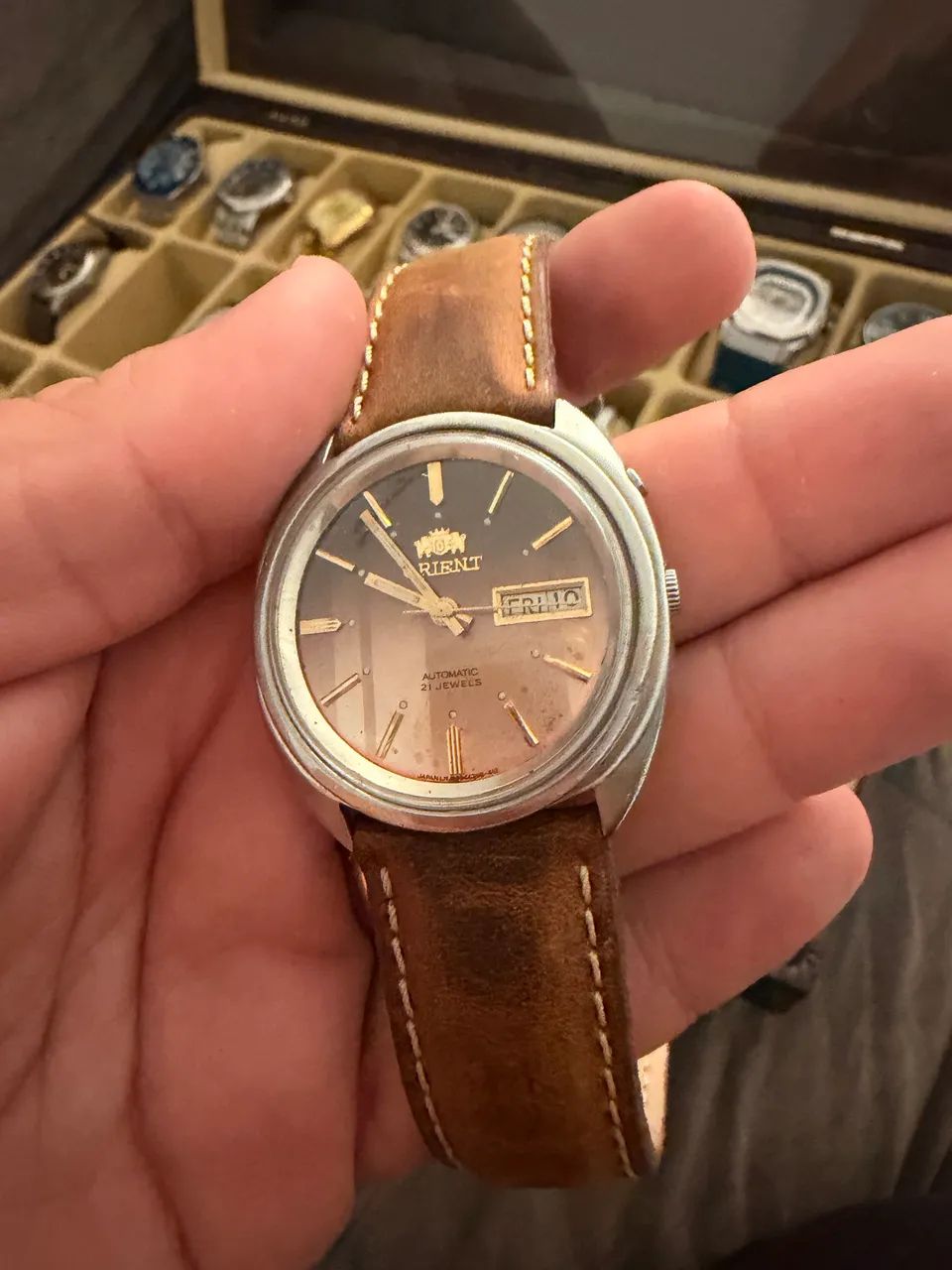 Relógio Vintage Orient Star 3 estrelas - Foto 3