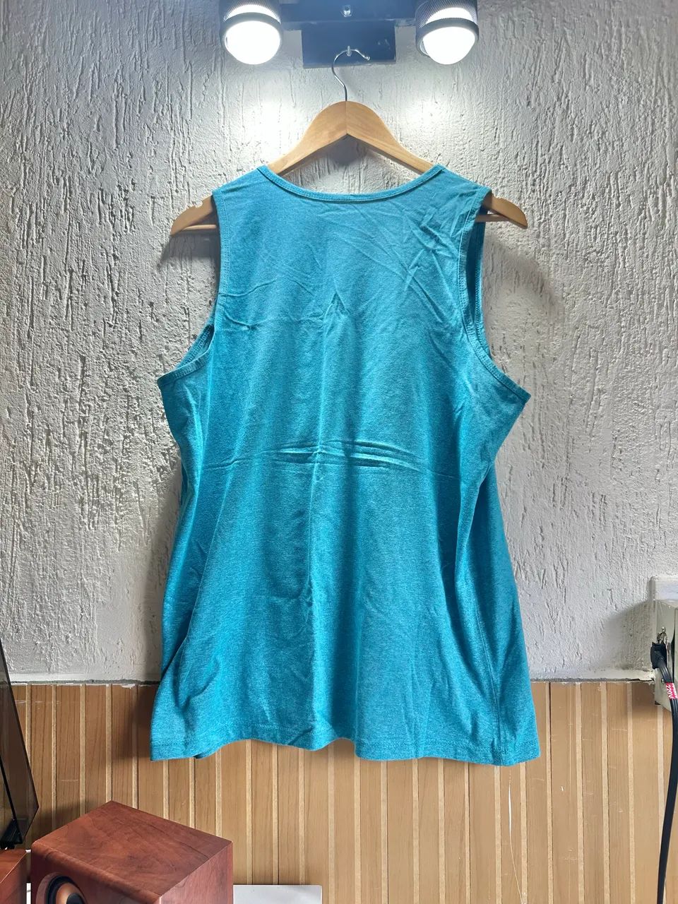Camiseta Regata Saravá Azul Clara G Nova - Foto 2