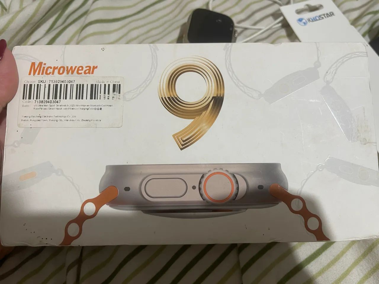 Smartwatch Microwear U9 Ultra + 3 Pulseiras Pretas - Smartwatches