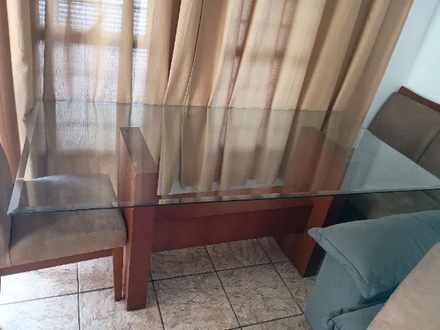 Mesa retangular 6 lugares 