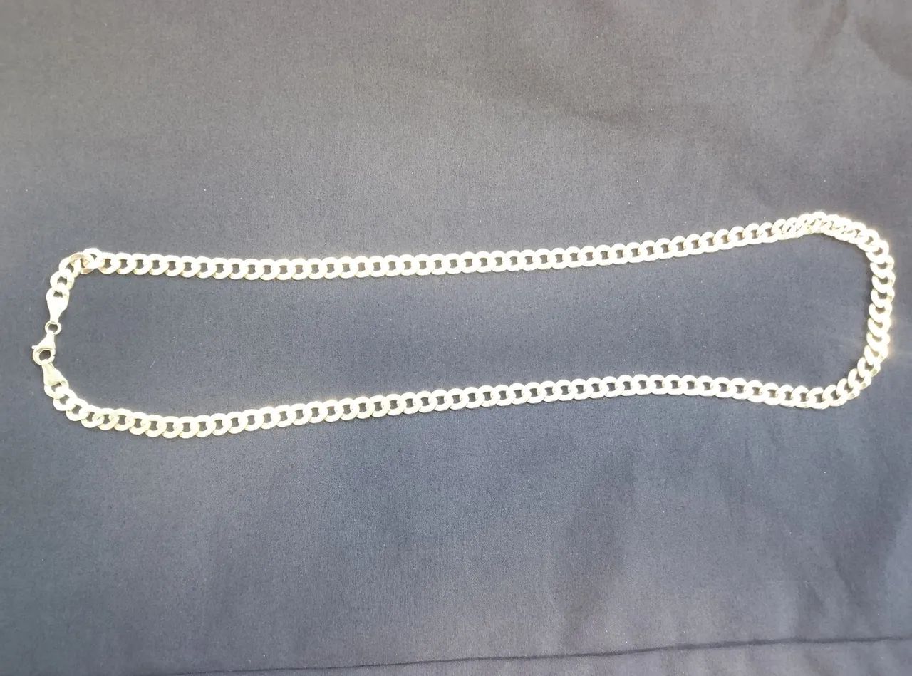 Corrente de prata 925-60cm prata legitima - Foto 4