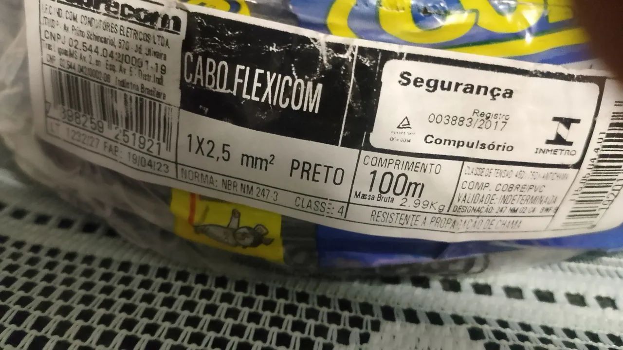 Rolo de fio COBRECOM 2,5mm 100 metros  - Foto 2