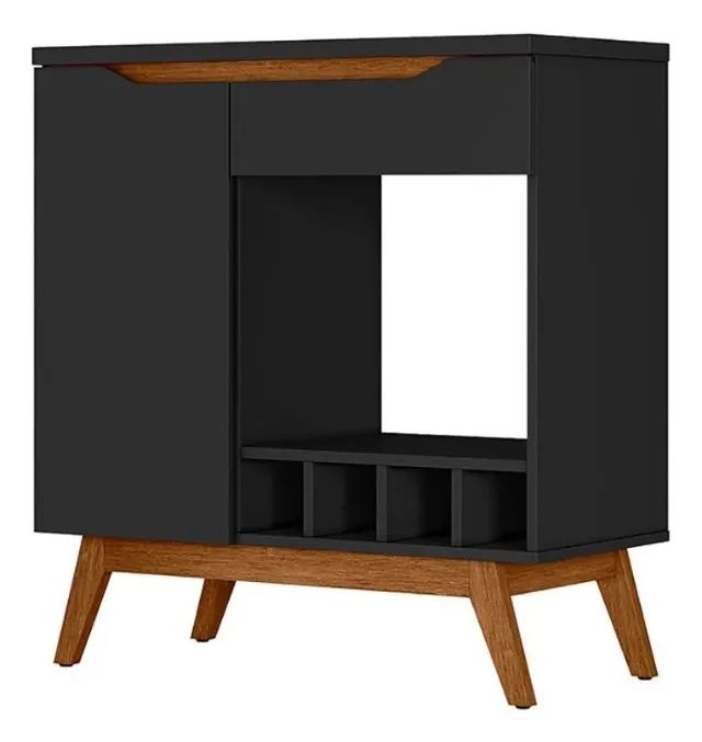 Aparador Adega 1 Porta 1 Gaveta Retrô Tóquio Olivar Móveis - Foto 2