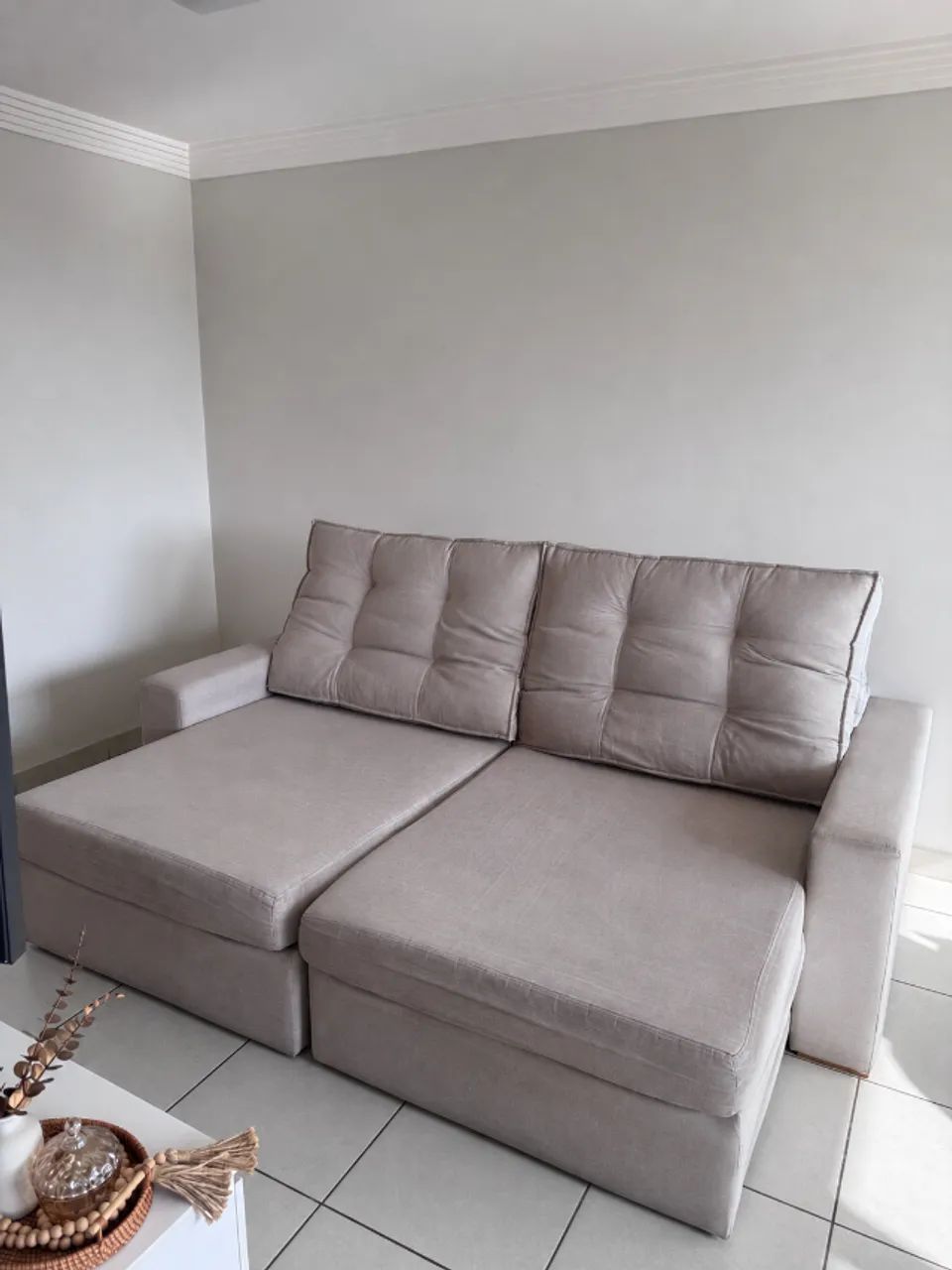 SOFÁ 4 LUGARES RETRÁTIL E RECLINÁVEL - 2,40 m (USADO)