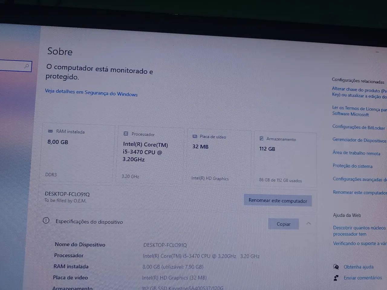 Computador i5 3470 8GB RAM - Foto 2