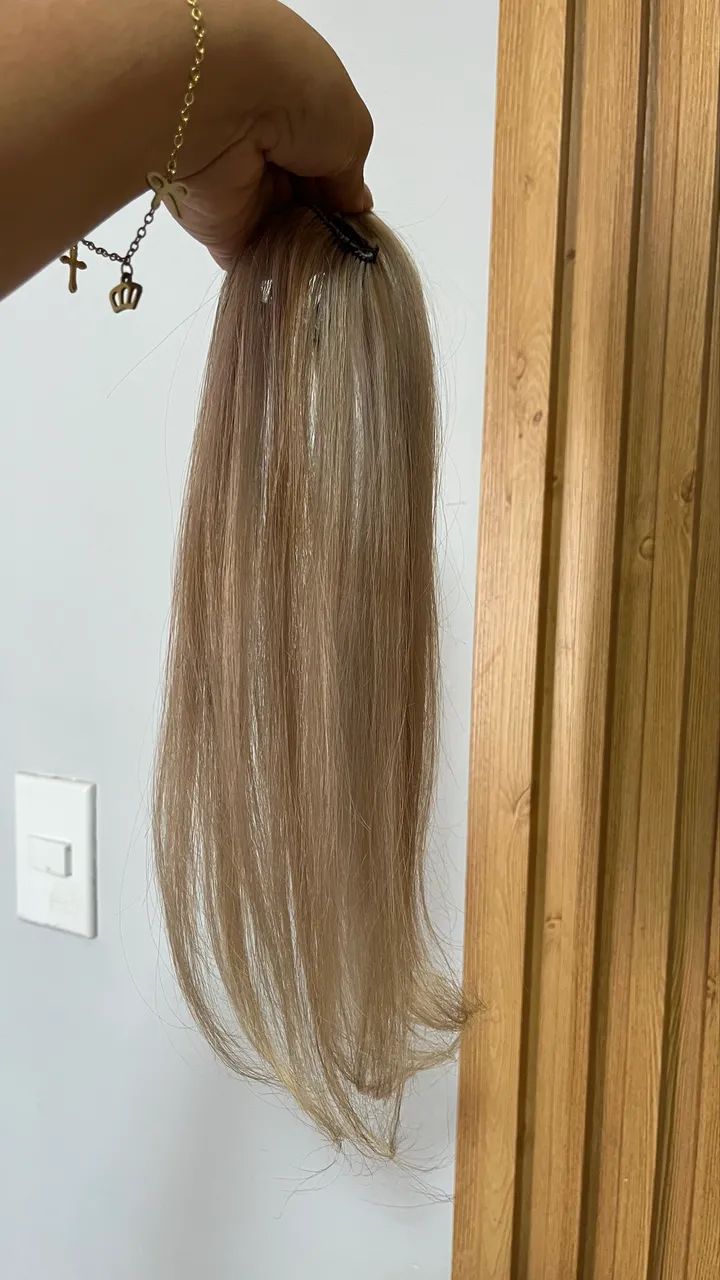 Mega Hair Loiro 2 Telas - Foto 4