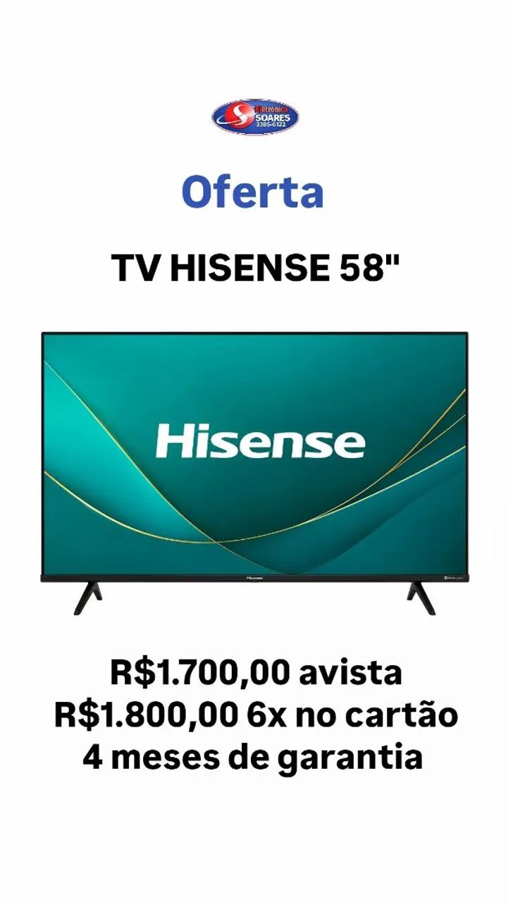 TV HISENSE "58" - Foto 3