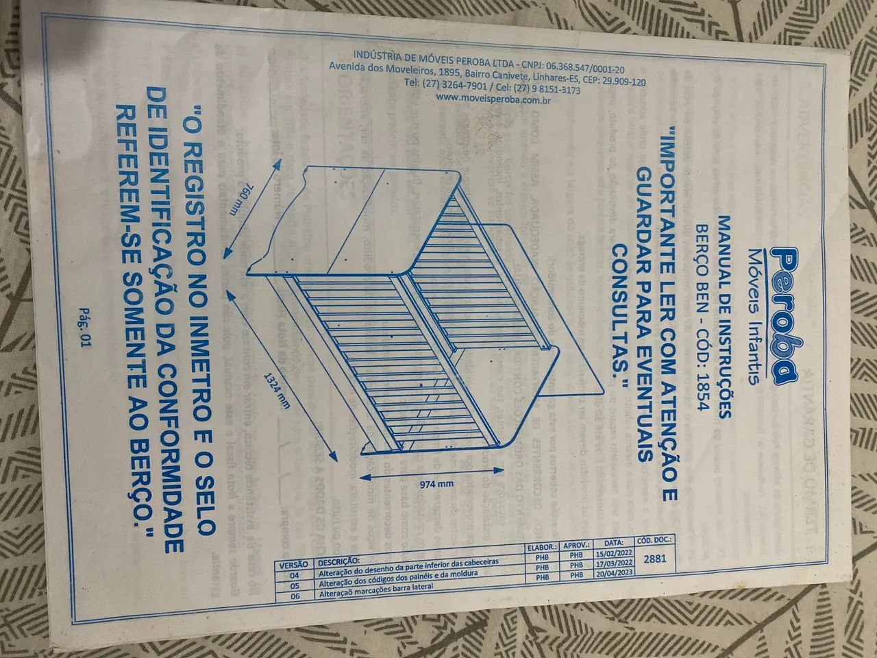 Berço com o colchão ortobom  - Foto 4
