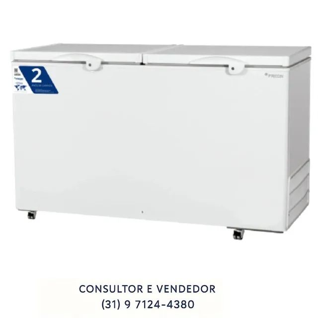 Freezer Horizontal 2 Tampas 503L Fricon