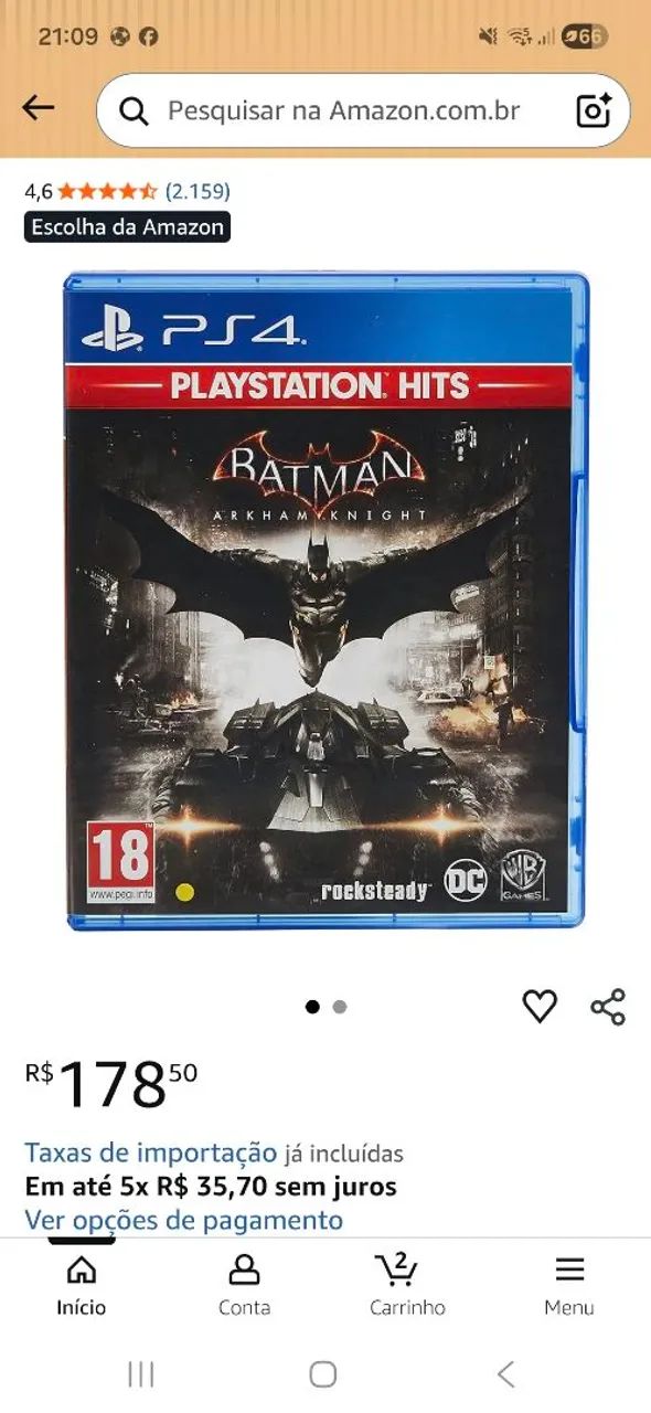 BATMAN ARKHAM KNIGHT PS4 JOGO - Foto 2