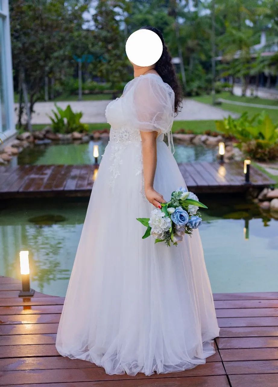 Vestido de noiva Branco - Foto 4