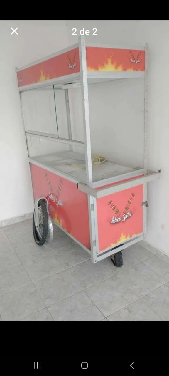 Vende-se  carrinho para lanche .todo em alumínio, leve e nao enferruja  - Foto 3