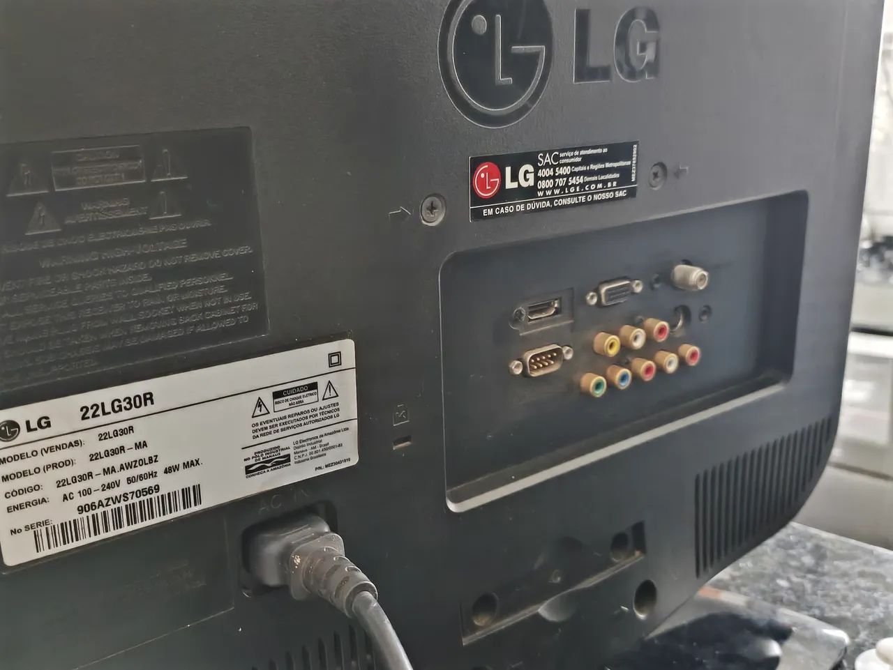 TV/Monitor LG 22 Polegadas - 22lg30r - Foto 4
