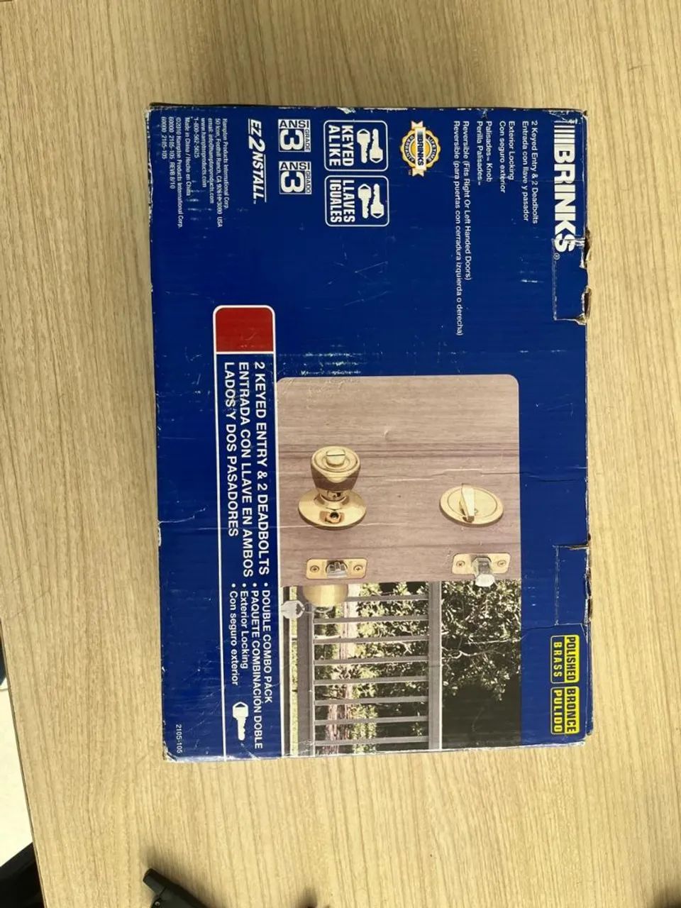 Fechadura Brinks de segurança dourada  - Foto 3