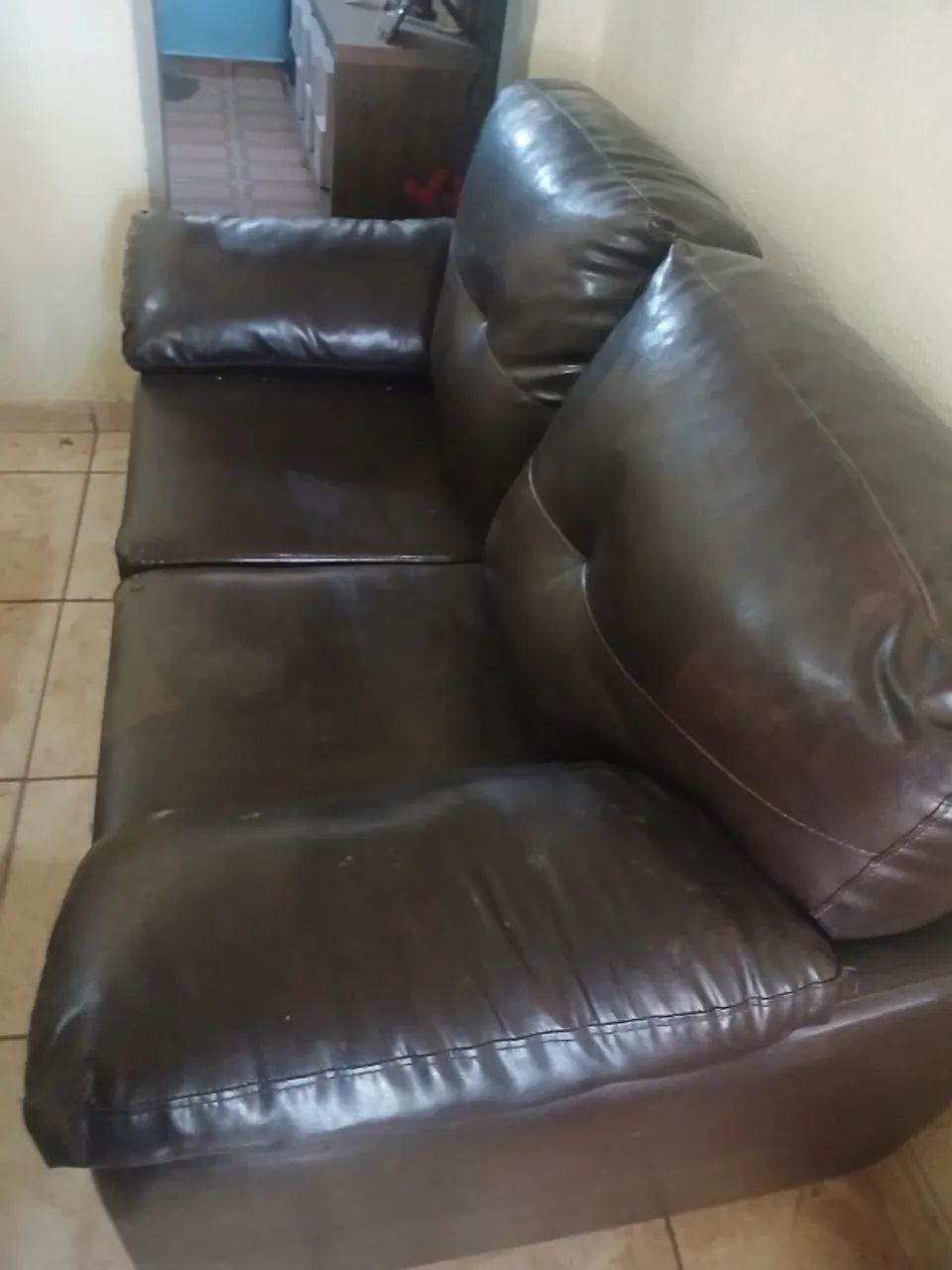 conjunto de sofá de couro - Foto 5