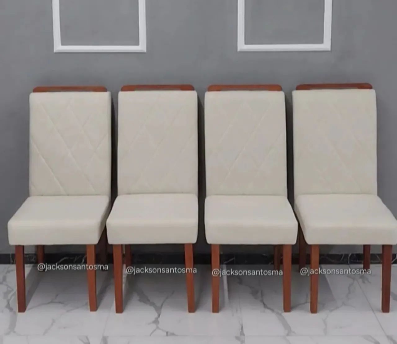 4 Cadeiras Luxo Com Cabeceiras (Pronta Entrega) - Foto 4