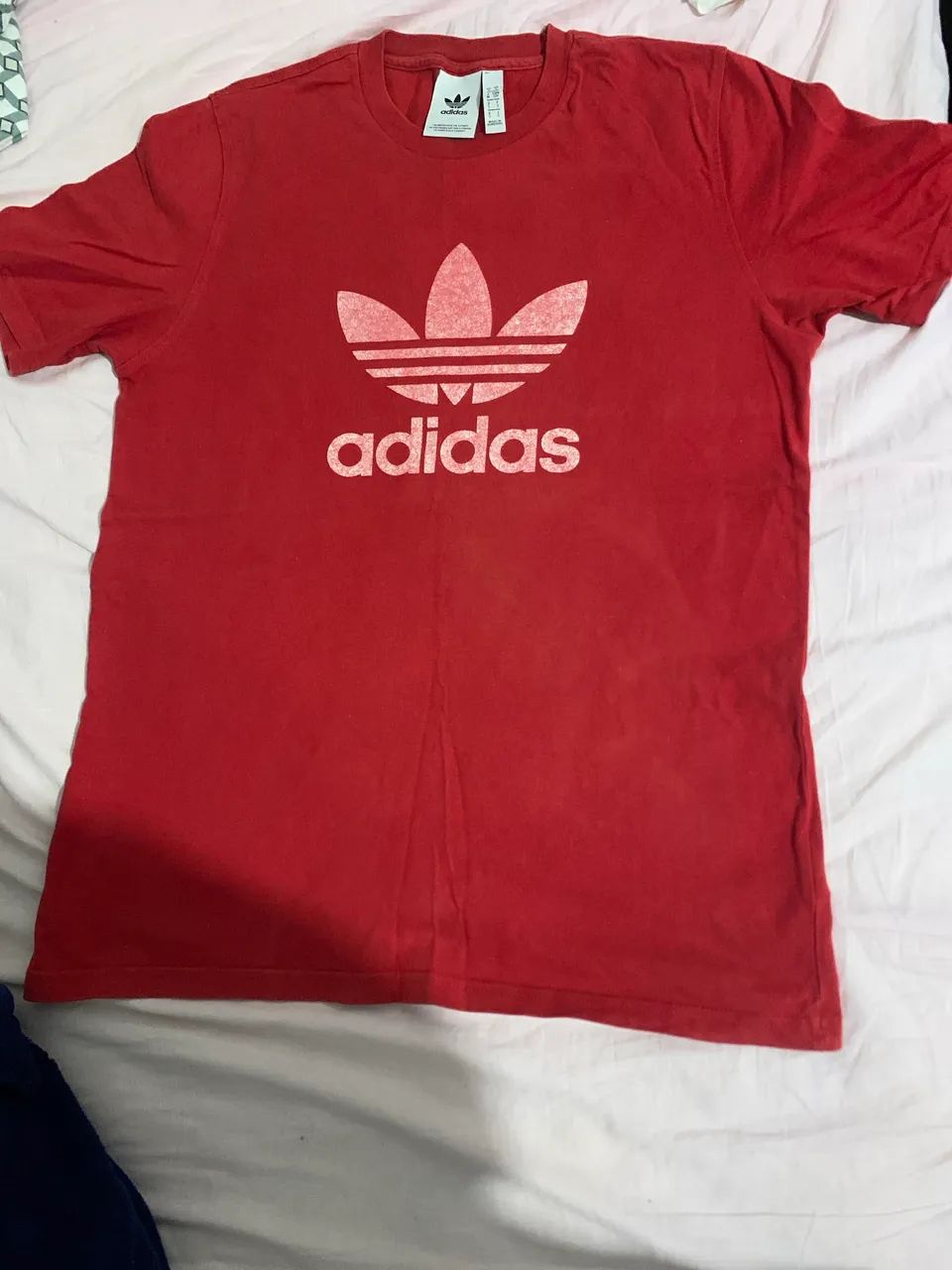 Camiseta adidas original vermelha retrô importada 