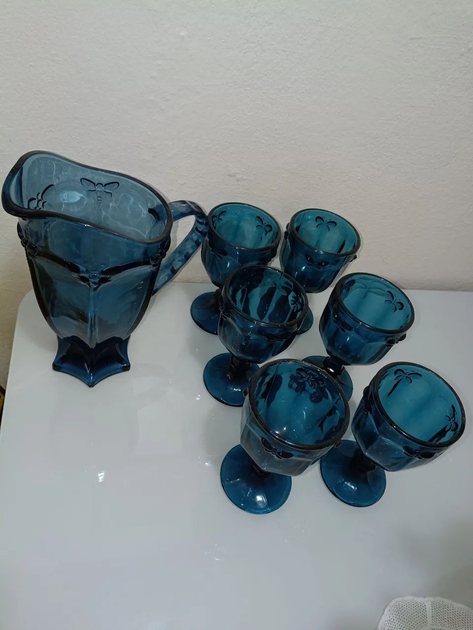 Conjunto libélula de jarra + taça- louça  - Foto 3