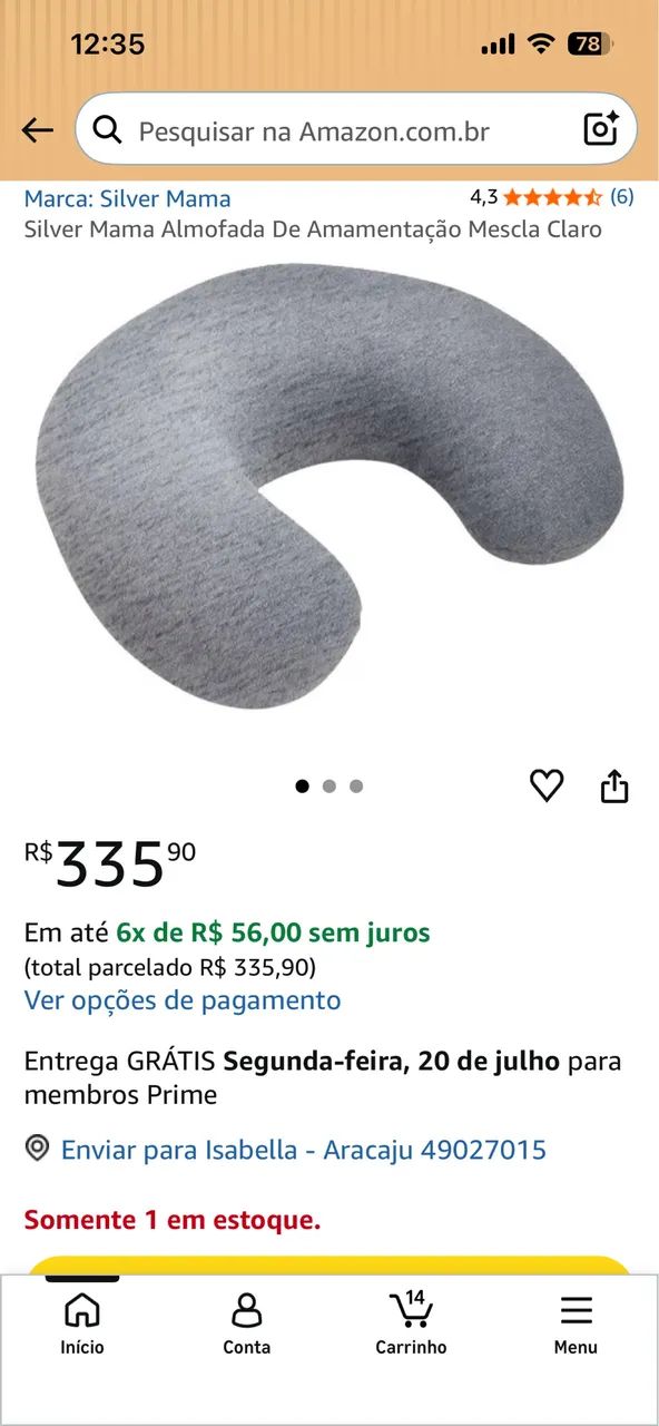 Almofada de amamentação Silver Mama  - Foto 4