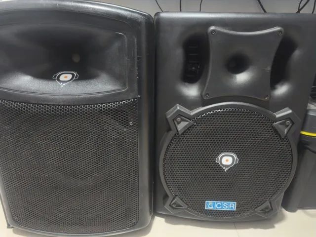 PAR DE CAIXAS ATIVAS 15" ? JBL JS151A + CSR 4000A