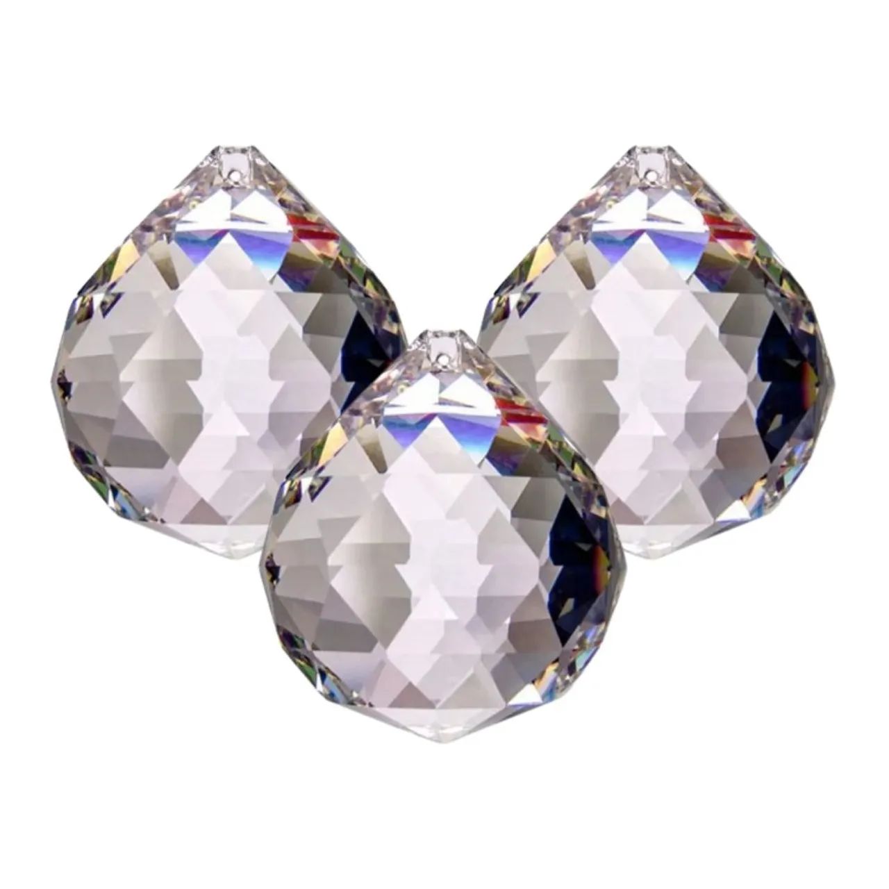 bola esfera multifacetada cristal ( lustre )